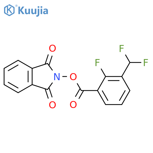 1,3-dioxo-2,3-dihydro-1H-isoindol-2-yl 3-(difluoromethyl)-2-fluorobenzoate structure