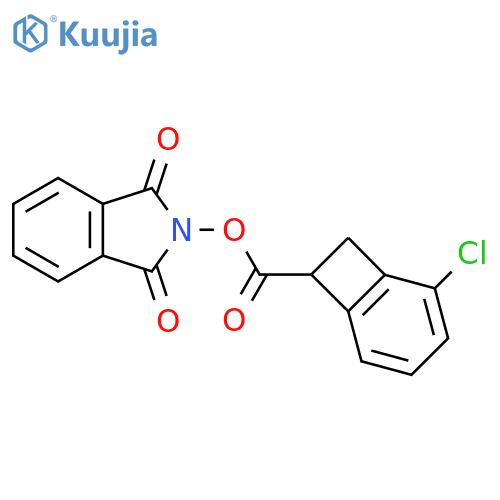 1,3-dioxo-2,3-dihydro-1H-isoindol-2-yl 2-chlorobicyclo[4.2.0]octa-1(6),2,4-triene-7-carboxylate structure