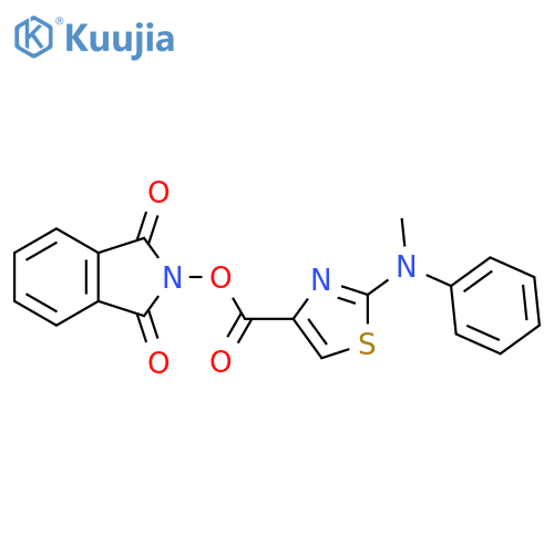1,3-dioxo-2,3-dihydro-1H-isoindol-2-yl 2-[methyl(phenyl)amino]-1,3-thiazole-4-carboxylate structure