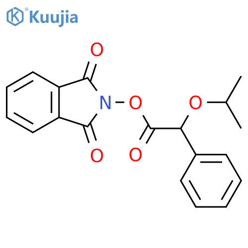1,3-dioxo-2,3-dihydro-1H-isoindol-2-yl 2-phenyl-2-(propan-2-yloxy)acetate structure