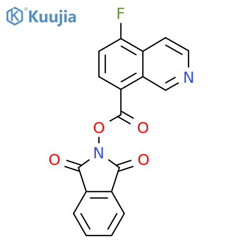 1,3-dioxo-2,3-dihydro-1H-isoindol-2-yl 5-fluoroisoquinoline-8-carboxylate structure