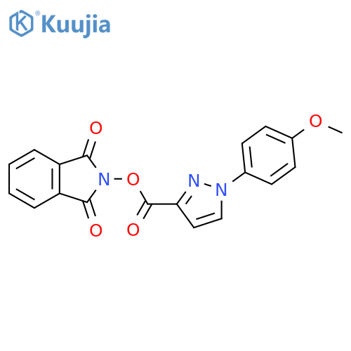 1,3-dioxo-2,3-dihydro-1H-isoindol-2-yl 1-(4-methoxyphenyl)-1H-pyrazole-3-carboxylate structure