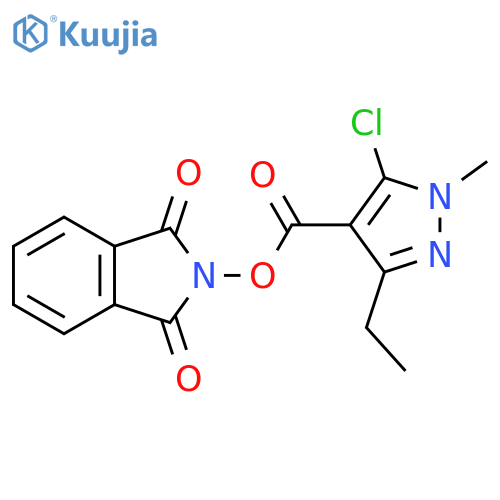 1,3-dioxo-2,3-dihydro-1H-isoindol-2-yl 5-chloro-3-ethyl-1-methyl-1H-pyrazole-4-carboxylate structure