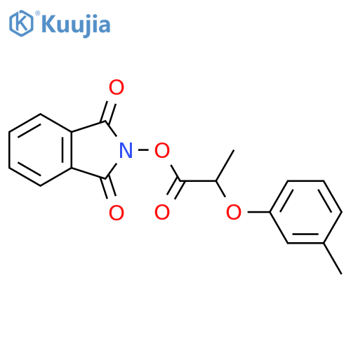 1,3-dioxo-2,3-dihydro-1H-isoindol-2-yl 2-(3-methylphenoxy)propanoate structure