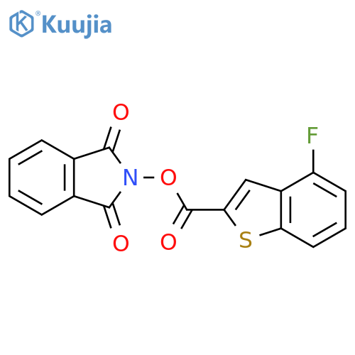 1,3-dioxo-2,3-dihydro-1H-isoindol-2-yl 4-fluoro-1-benzothiophene-2-carboxylate structure