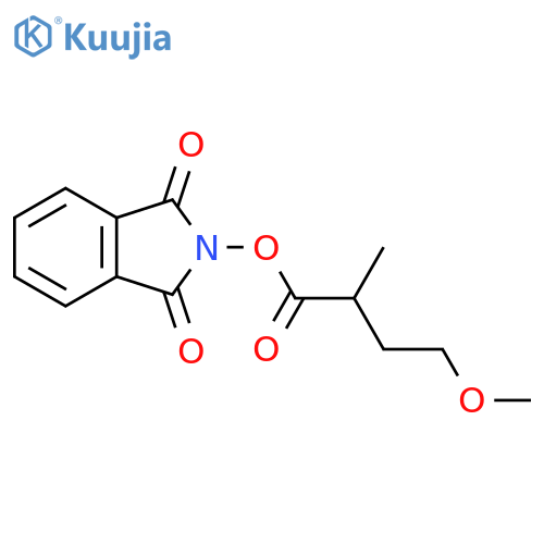 1,3-dioxo-2,3-dihydro-1H-isoindol-2-yl 4-methoxy-2-methylbutanoate structure