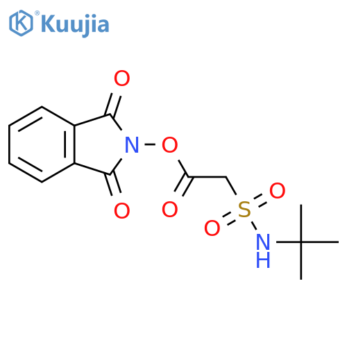 1,3-dioxo-2,3-dihydro-1H-isoindol-2-yl 2-(tert-butylsulfamoyl)acetate structure