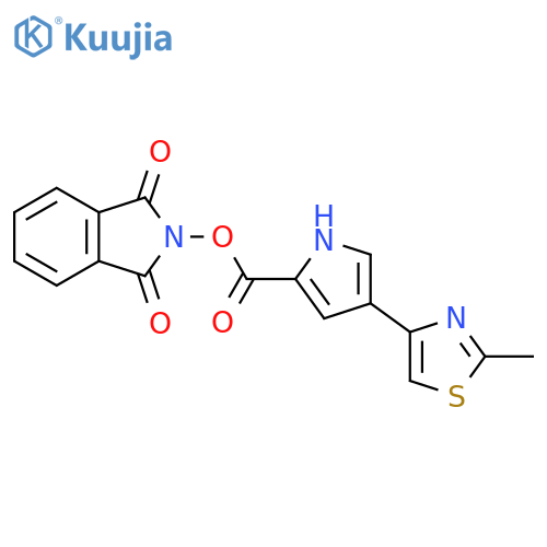1,3-dioxo-2,3-dihydro-1H-isoindol-2-yl 4-(2-methyl-1,3-thiazol-4-yl)-1H-pyrrole-2-carboxylate structure