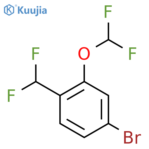 4-Bromo-2-(difluoromethoxy)-1-(difluoromethyl)benzene structure