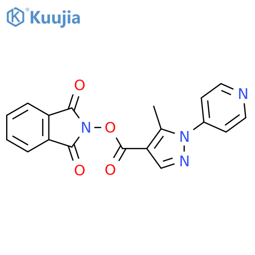 1,3-dioxo-2,3-dihydro-1H-isoindol-2-yl 5-methyl-1-(pyridin-4-yl)-1H-pyrazole-4-carboxylate structure