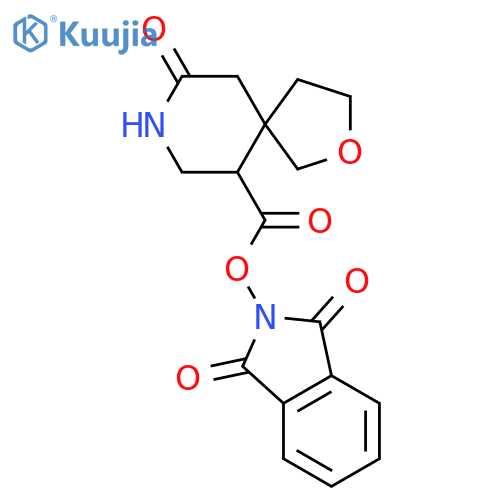 1,3-dioxo-2,3-dihydro-1H-isoindol-2-yl 9-oxo-2-oxa-8-azaspiro[4.5]decane-6-carboxylate structure