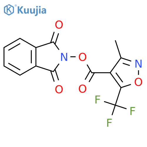 1,3-dioxo-2,3-dihydro-1H-isoindol-2-yl 3-methyl-5-(trifluoromethyl)-1,2-oxazole-4-carboxylate structure