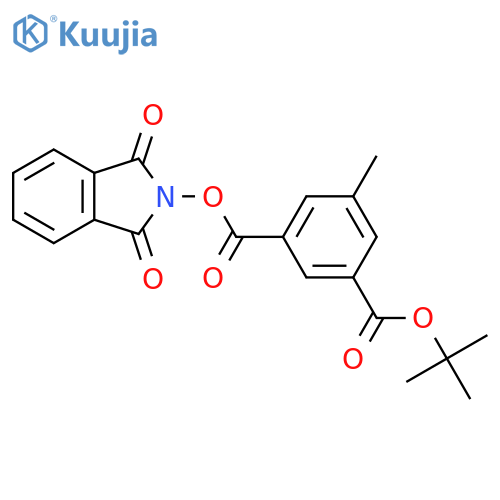 1-tert-butyl 3-(1,3-dioxo-2,3-dihydro-1H-isoindol-2-yl) 5-methylbenzene-1,3-dicarboxylate structure