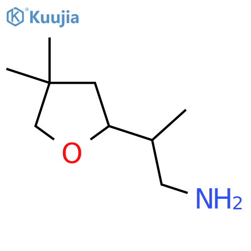2-(4,4-Dimethyloxolan-2-yl)propan-1-amine structure