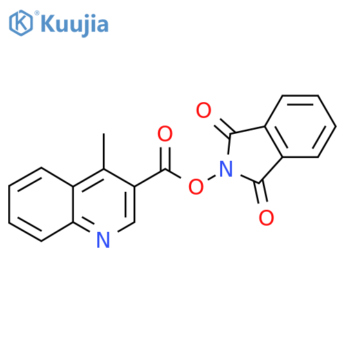 1,3-dioxo-2,3-dihydro-1H-isoindol-2-yl 4-methylquinoline-3-carboxylate structure