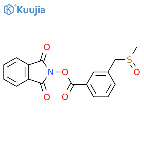 1,3-dioxo-2,3-dihydro-1H-isoindol-2-yl 3-(methanesulfinylmethyl)benzoate structure