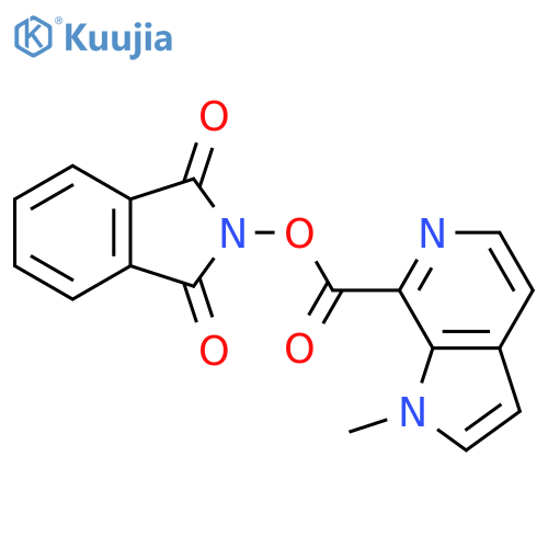 1,3-dioxo-2,3-dihydro-1H-isoindol-2-yl 1-methyl-1H-pyrrolo[2,3-c]pyridine-7-carboxylate structure