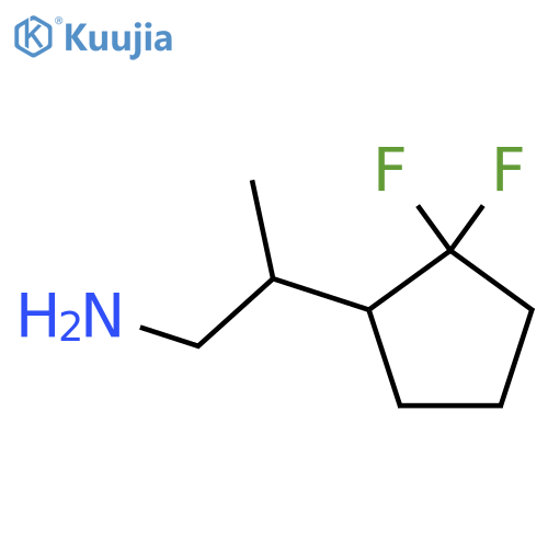 2-(2,2-Difluorocyclopentyl)propan-1-amine structure