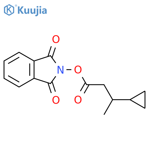 1,3-dioxo-2,3-dihydro-1H-isoindol-2-yl 3-cyclopropylbutanoate structure