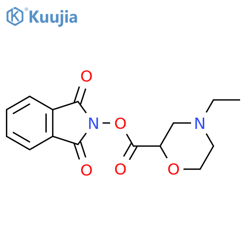 1,3-dioxo-2,3-dihydro-1H-isoindol-2-yl 4-ethylmorpholine-2-carboxylate structure