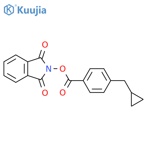 1,3-dioxo-2,3-dihydro-1H-isoindol-2-yl 4-(cyclopropylmethyl)benzoate structure