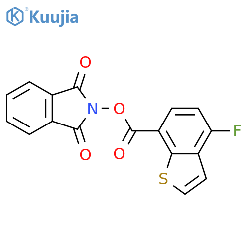 1,3-dioxo-2,3-dihydro-1H-isoindol-2-yl 4-fluoro-1-benzothiophene-7-carboxylate structure