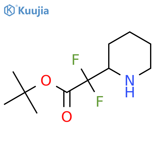 Tert-butyl 2,2-difluoro-2-piperidin-2-ylacetate structure