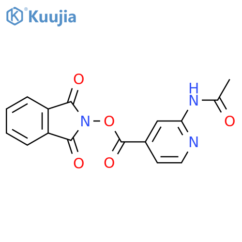 1,3-dioxo-2,3-dihydro-1H-isoindol-2-yl 2-acetamidopyridine-4-carboxylate structure