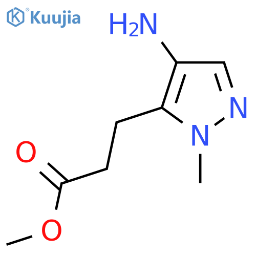 Methyl 3-(4-amino-2-methylpyrazol-3-yl)propanoate structure