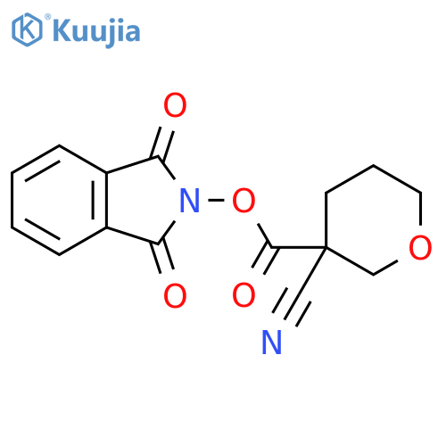 1,3-dioxo-2,3-dihydro-1H-isoindol-2-yl 3-cyanooxane-3-carboxylate structure