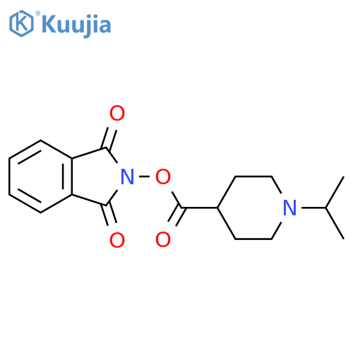 1,3-dioxo-2,3-dihydro-1H-isoindol-2-yl 1-(propan-2-yl)piperidine-4-carboxylate structure