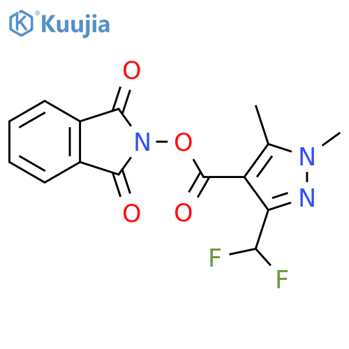 1,3-dioxo-2,3-dihydro-1H-isoindol-2-yl 3-(difluoromethyl)-1,5-dimethyl-1H-pyrazole-4-carboxylate structure