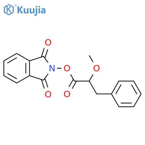 1,3-dioxo-2,3-dihydro-1H-isoindol-2-yl 2-methoxy-3-phenylpropanoate structure