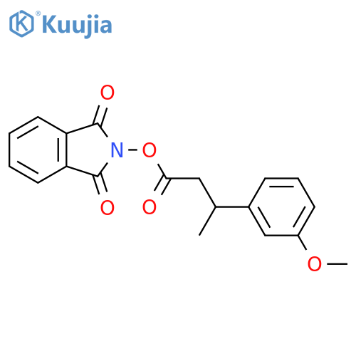 1,3-dioxo-2,3-dihydro-1H-isoindol-2-yl 3-(3-methoxyphenyl)butanoate structure