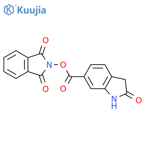1,3-dioxo-2,3-dihydro-1H-isoindol-2-yl 2-oxo-2,3-dihydro-1H-indole-6-carboxylate structure