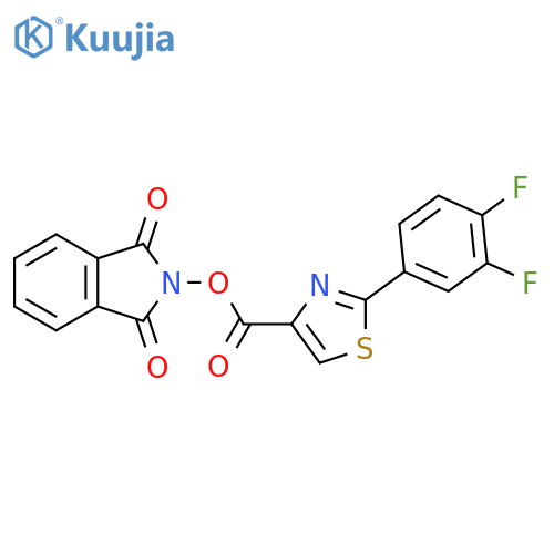 1,3-dioxo-2,3-dihydro-1H-isoindol-2-yl 2-(3,4-difluorophenyl)-1,3-thiazole-4-carboxylate structure