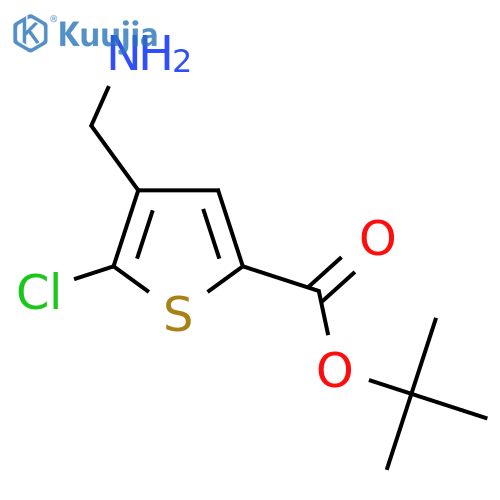 Tert-butyl 4-(aminomethyl)-5-chlorothiophene-2-carboxylate structure