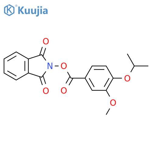 1,3-dioxo-2,3-dihydro-1H-isoindol-2-yl 3-methoxy-4-(propan-2-yloxy)benzoate structure