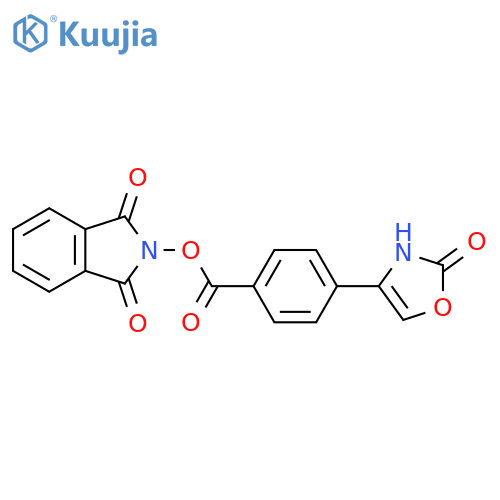 1,3-dioxo-2,3-dihydro-1H-isoindol-2-yl 4-(2-oxo-2,3-dihydro-1,3-oxazol-4-yl)benzoate structure