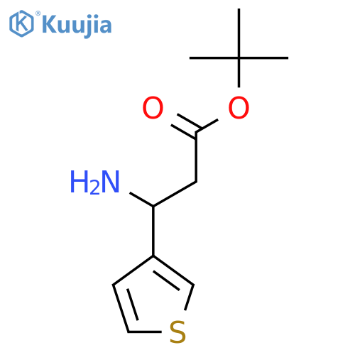 Tert-butyl 3-amino-3-thiophen-3-ylpropanoate structure