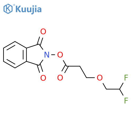 1,3-dioxo-2,3-dihydro-1H-isoindol-2-yl 3-(2,2-difluoroethoxy)propanoate structure