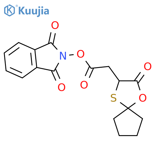 1,3-dioxo-2,3-dihydro-1H-isoindol-2-yl 2-{2-oxo-1-oxa-4-thiaspiro[4.4]nonan-3-yl}acetate structure