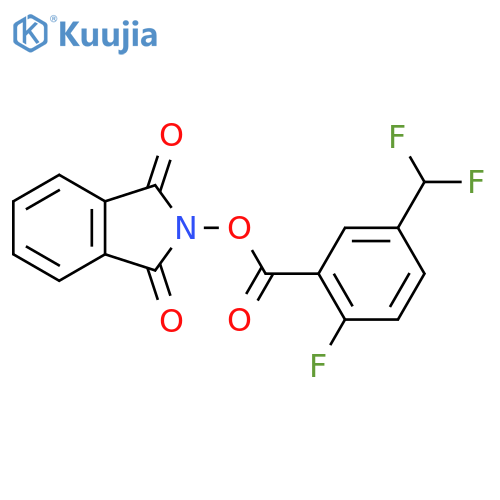 1,3-dioxo-2,3-dihydro-1H-isoindol-2-yl 5-(difluoromethyl)-2-fluorobenzoate structure