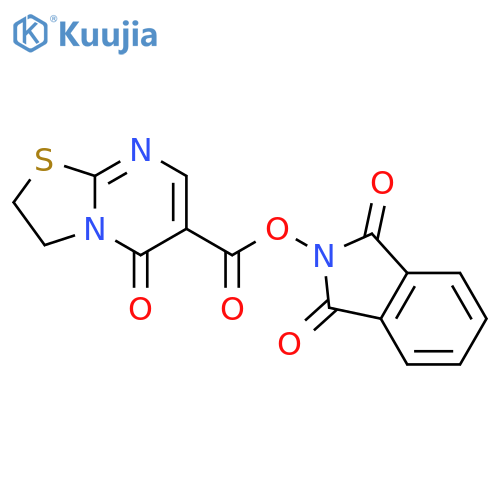 1,3-dioxo-2,3-dihydro-1H-isoindol-2-yl 5-oxo-2H,3H,5H-[1,3]thiazolo[3,2-a]pyrimidine-6-carboxylate structure