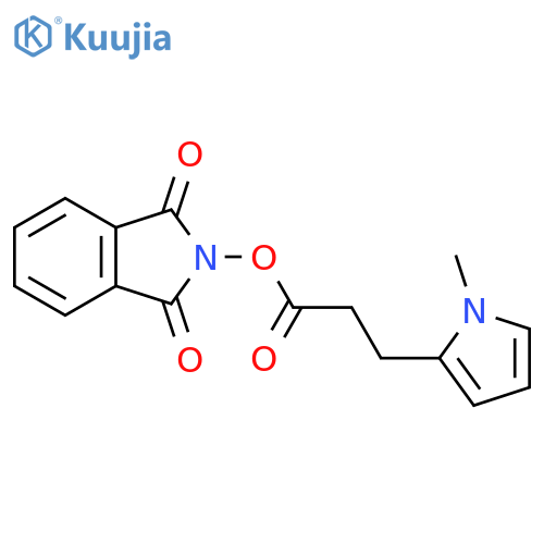 1,3-dioxo-2,3-dihydro-1H-isoindol-2-yl 3-(1-methyl-1H-pyrrol-2-yl)propanoate structure