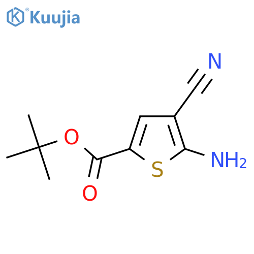 Tert-butyl 5-amino-4-cyanothiophene-2-carboxylate structure
