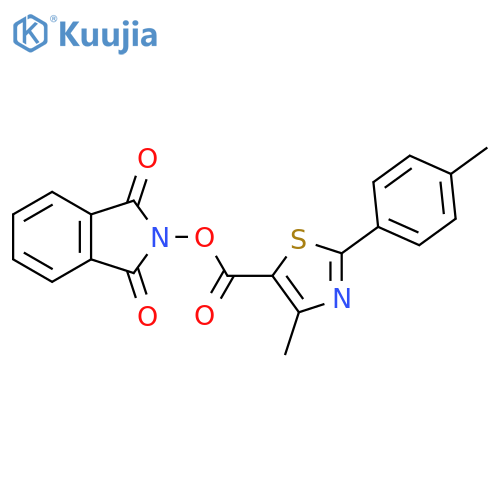 1,3-dioxo-2,3-dihydro-1H-isoindol-2-yl 4-methyl-2-(4-methylphenyl)-1,3-thiazole-5-carboxylate structure