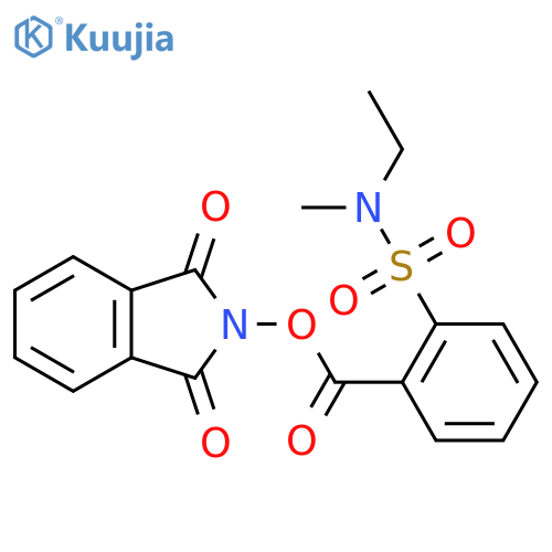 1,3-dioxo-2,3-dihydro-1H-isoindol-2-yl 2-[ethyl(methyl)sulfamoyl]benzoate structure