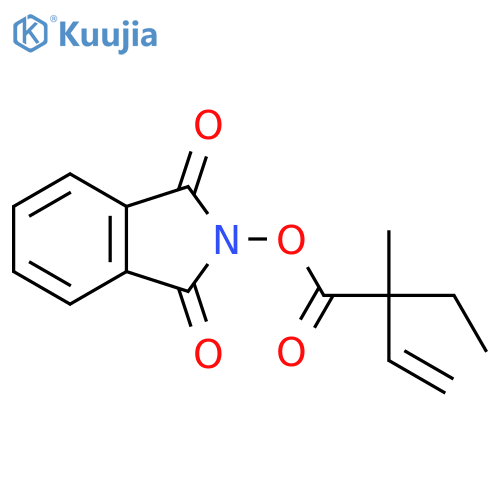 1,3-dioxo-2,3-dihydro-1H-isoindol-2-yl 2-ethyl-2-methylbut-3-enoate structure