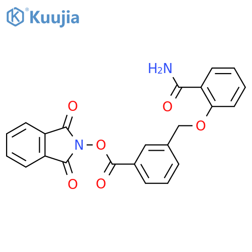 1,3-dioxo-2,3-dihydro-1H-isoindol-2-yl 3-[(2-carbamoylphenoxy)methyl]benzoate structure